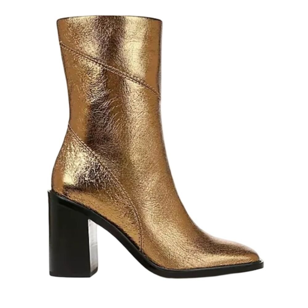 Franco Sarto Bronze Stevie Mid Calf Boot Size 8.5